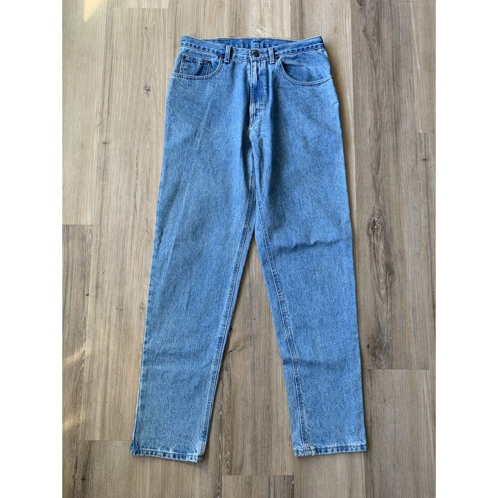 Vintage Blue Zone Acid Washed Jeans Men's Blue Soft Denim Pants Size 34x34 EUC